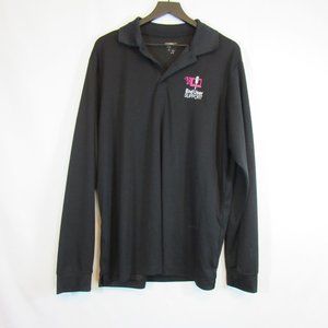 T Mobile Black Long Sleeve Polo Work Shirt IT